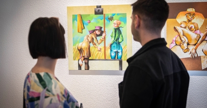 Turcza László munkáiból nyílt tárlat a Megyeháza Galériában